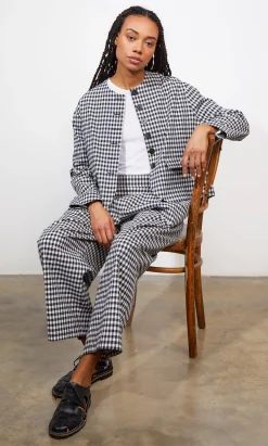Agnes Gingham Jacket