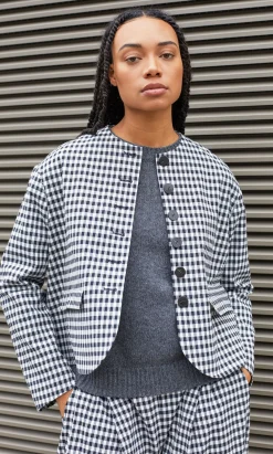 Agnes Gingham Jacket