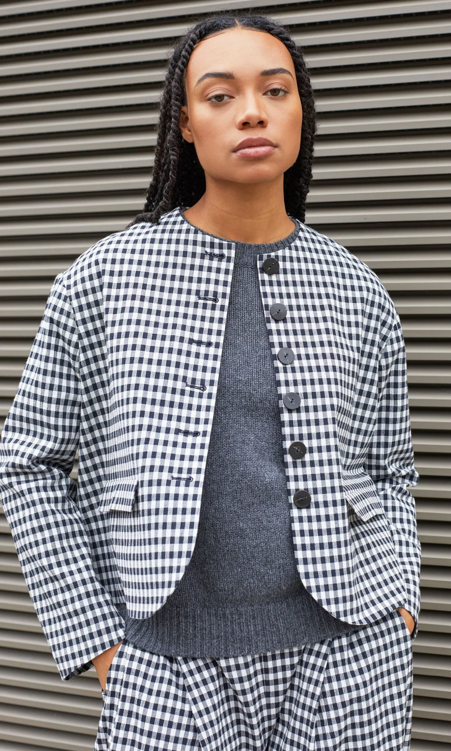 Agnes Gingham Jacket