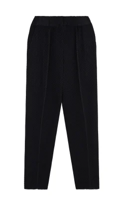 Black Pleat Trousers