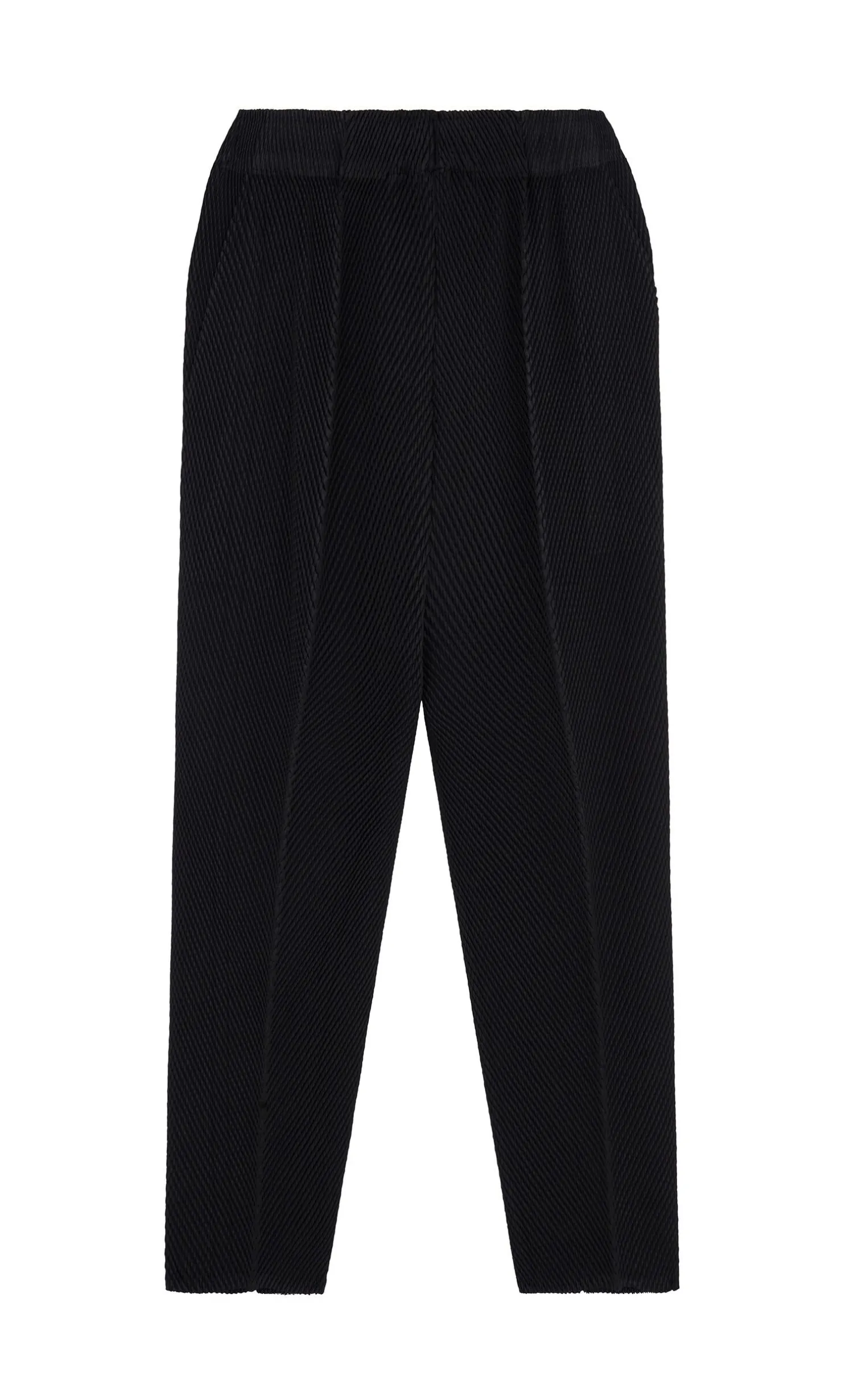 Black Pleat Trousers