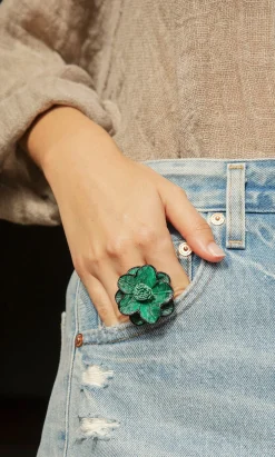Daisy Leather Ring