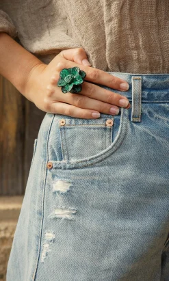 Daisy Leather Ring