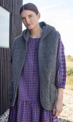 Dark Grey Wool Gilet