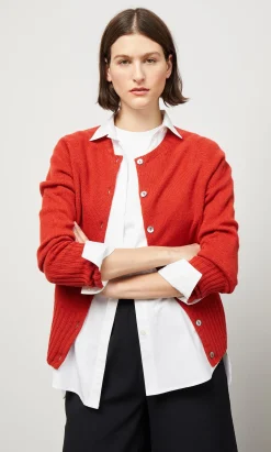 Derby Cardigan - Red Dulse