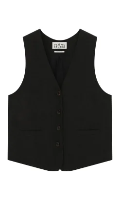 Frida Waistcoat - Black