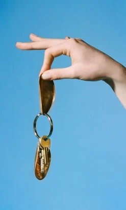 Gold Moules Keyring