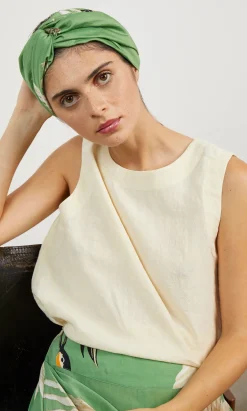 Green Stork Headband