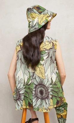 Green Sunflower Hat