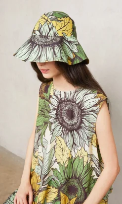 Green Sunflower Hat