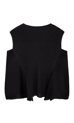 Nero Pleat Top