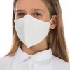 Organic Linen Kids Mask White Cloud