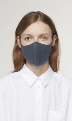Organic Linen Mask - Charcoal