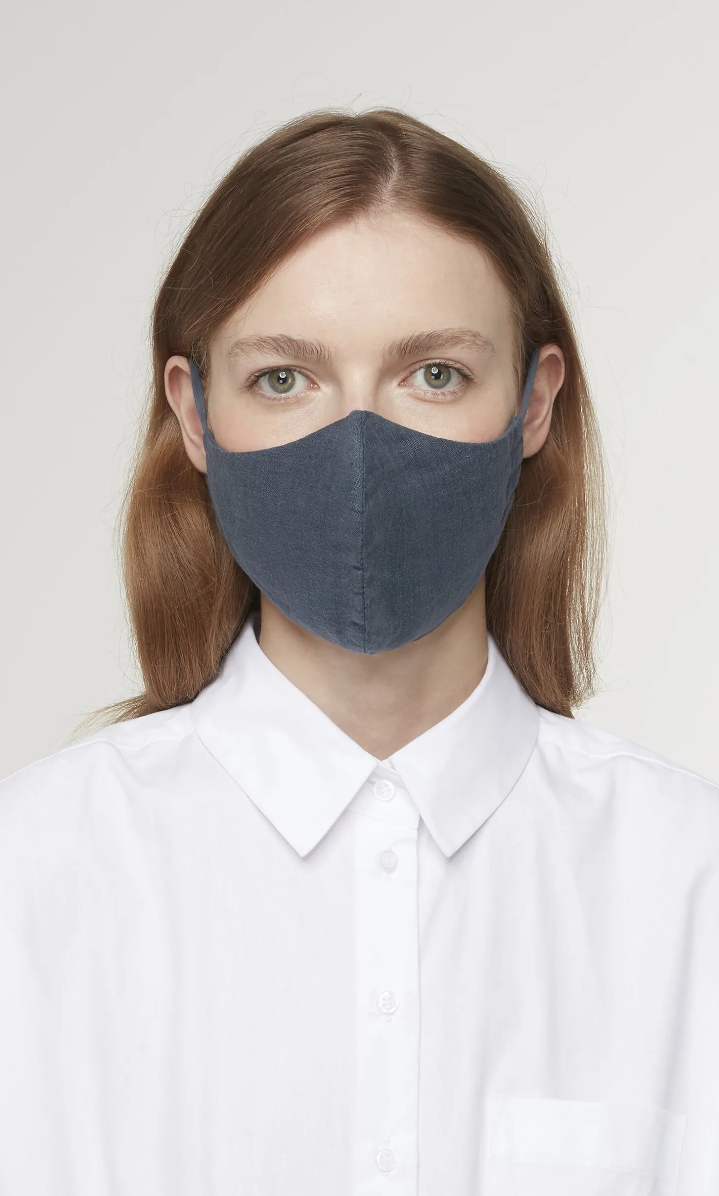 Organic Linen Mask - Charcoal