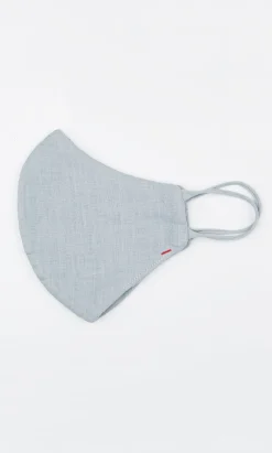 Organic Linen Mask - Grey Skies