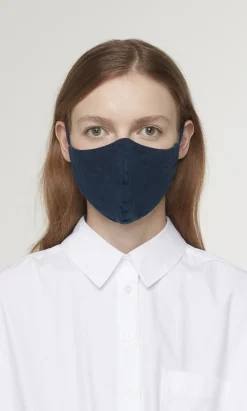 Organic Linen Mask - Indigo