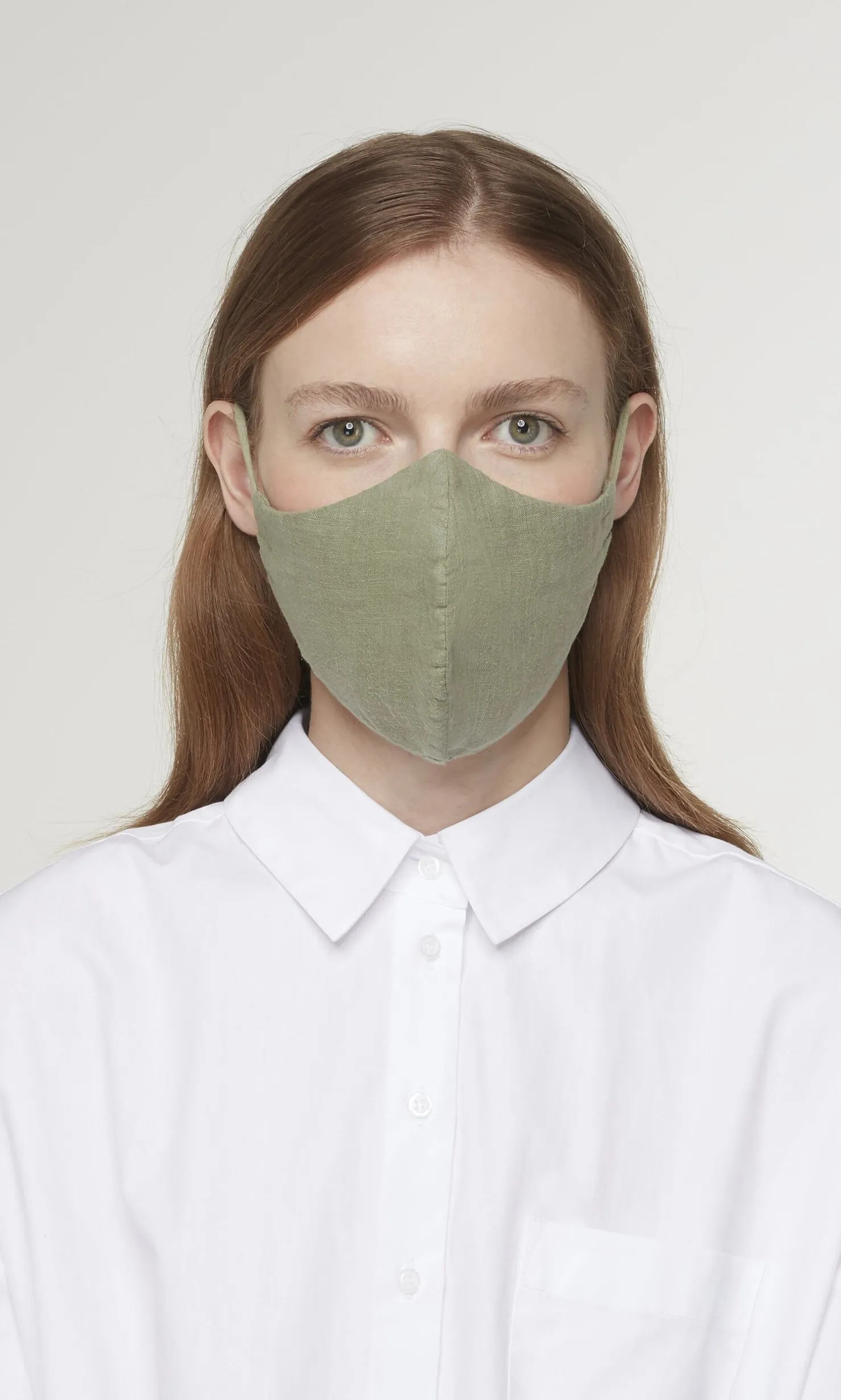 Organic Linen Mask - Leaf