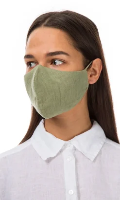 Organic Linen Mask - Leaf