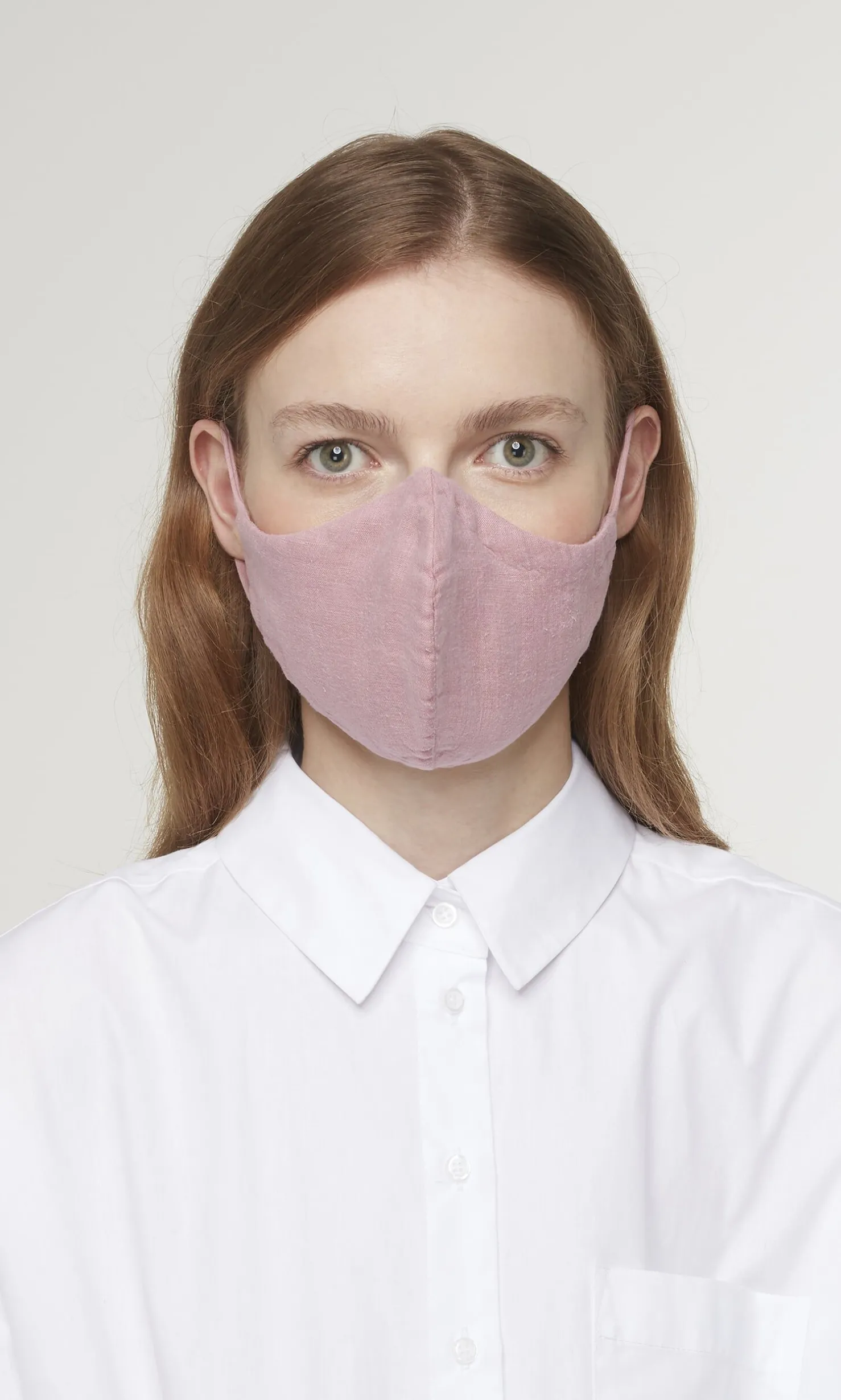 Organic Linen Mask - Rosebud