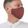 Organic Linen Mask Men - Rust