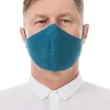 Organic Linen Mask Men Nordic Blue