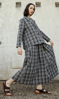 Plaid Check Skirt