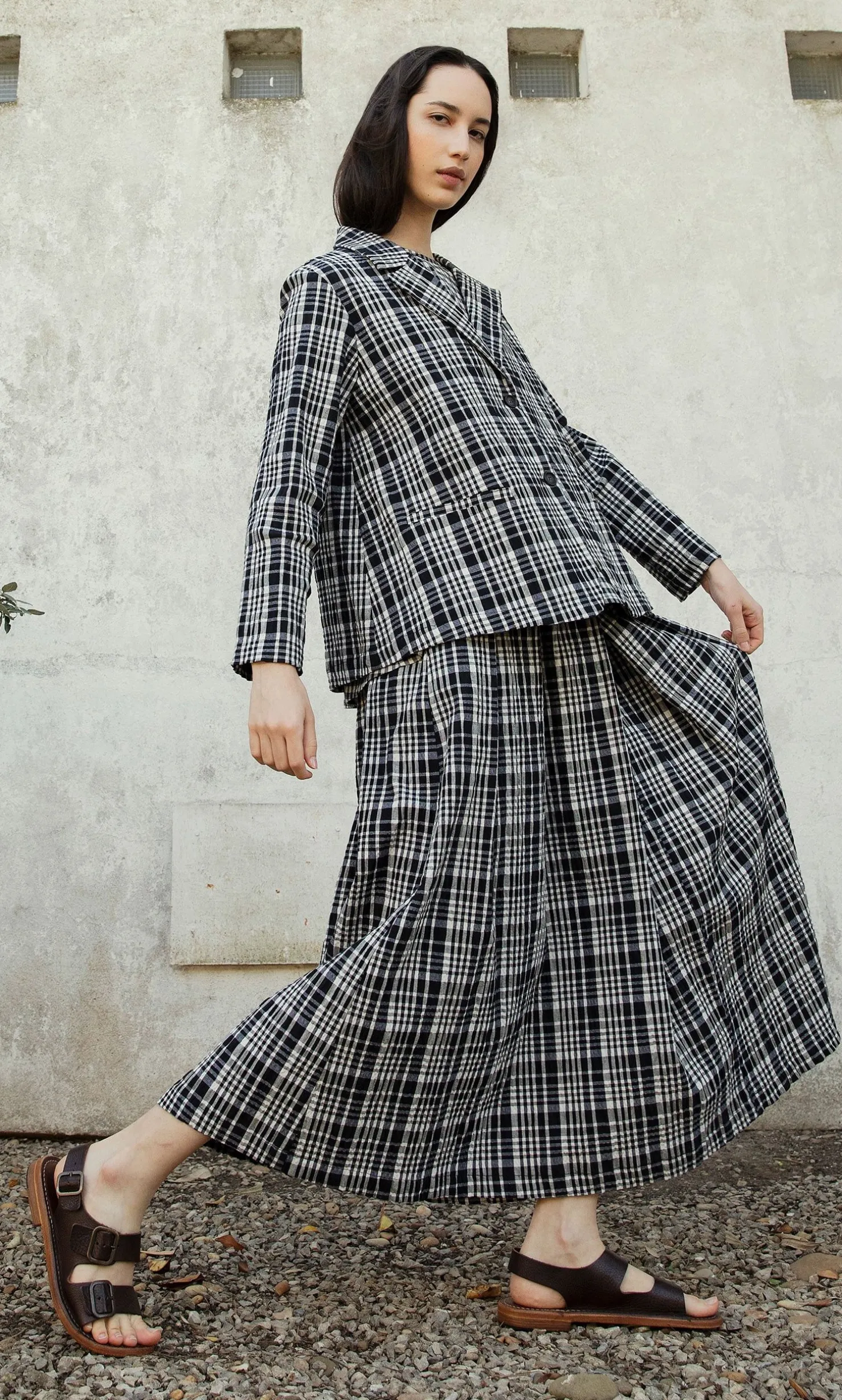 Plaid Check Skirt