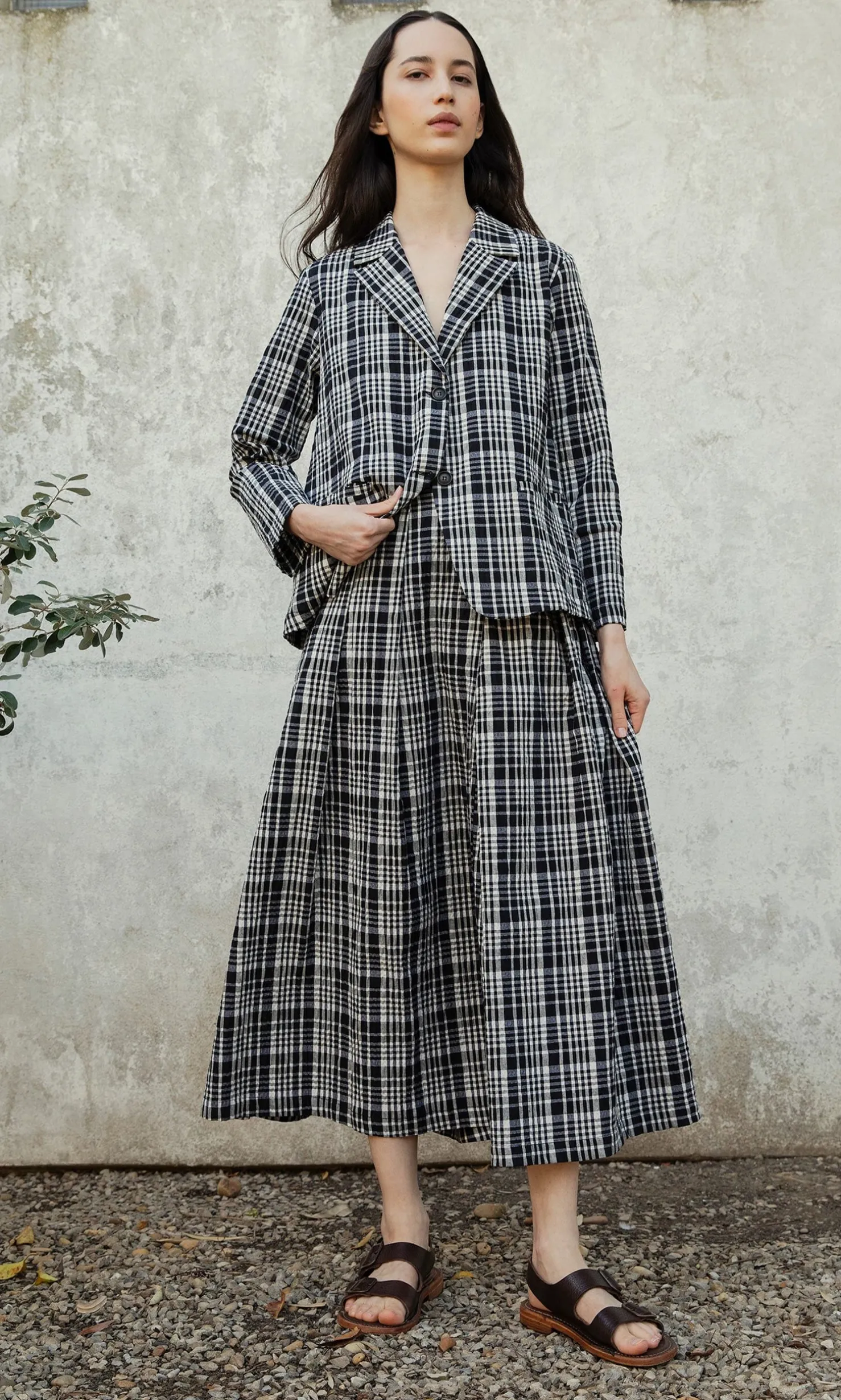 Plaid Check Skirt