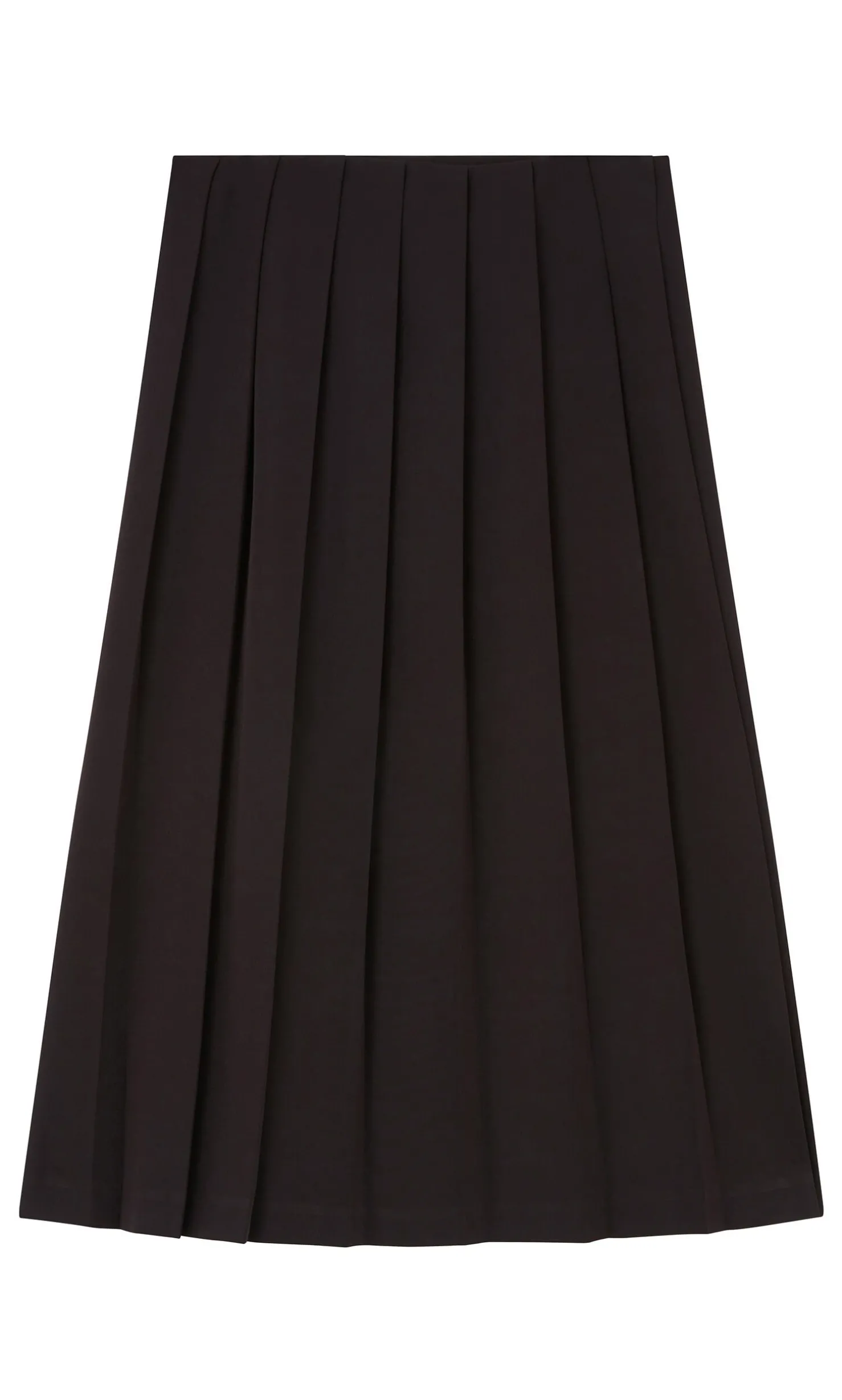 Pleat & Button Skirt