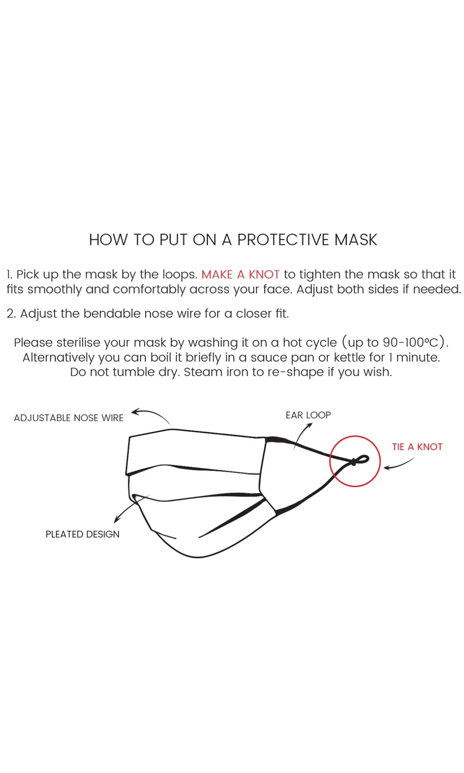 Pleated Face Mask & Pouch - Blue Leopard
