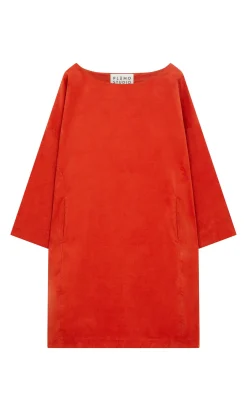 Rae Cord Dress - Cayenne