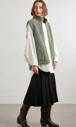 Ramblers Green Wool Gilet (No Hood)