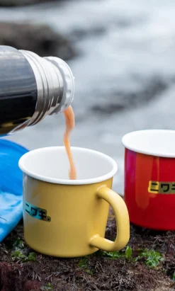 Red Enamel Mug
