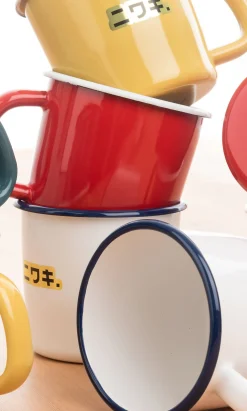 Red Enamel Mug