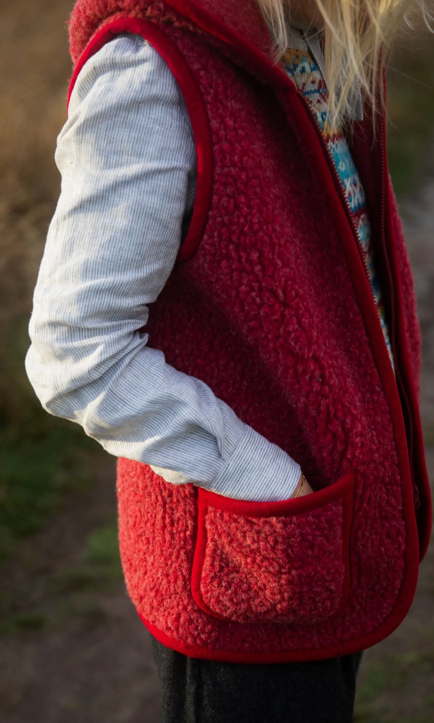 Ruby Wool Gilet