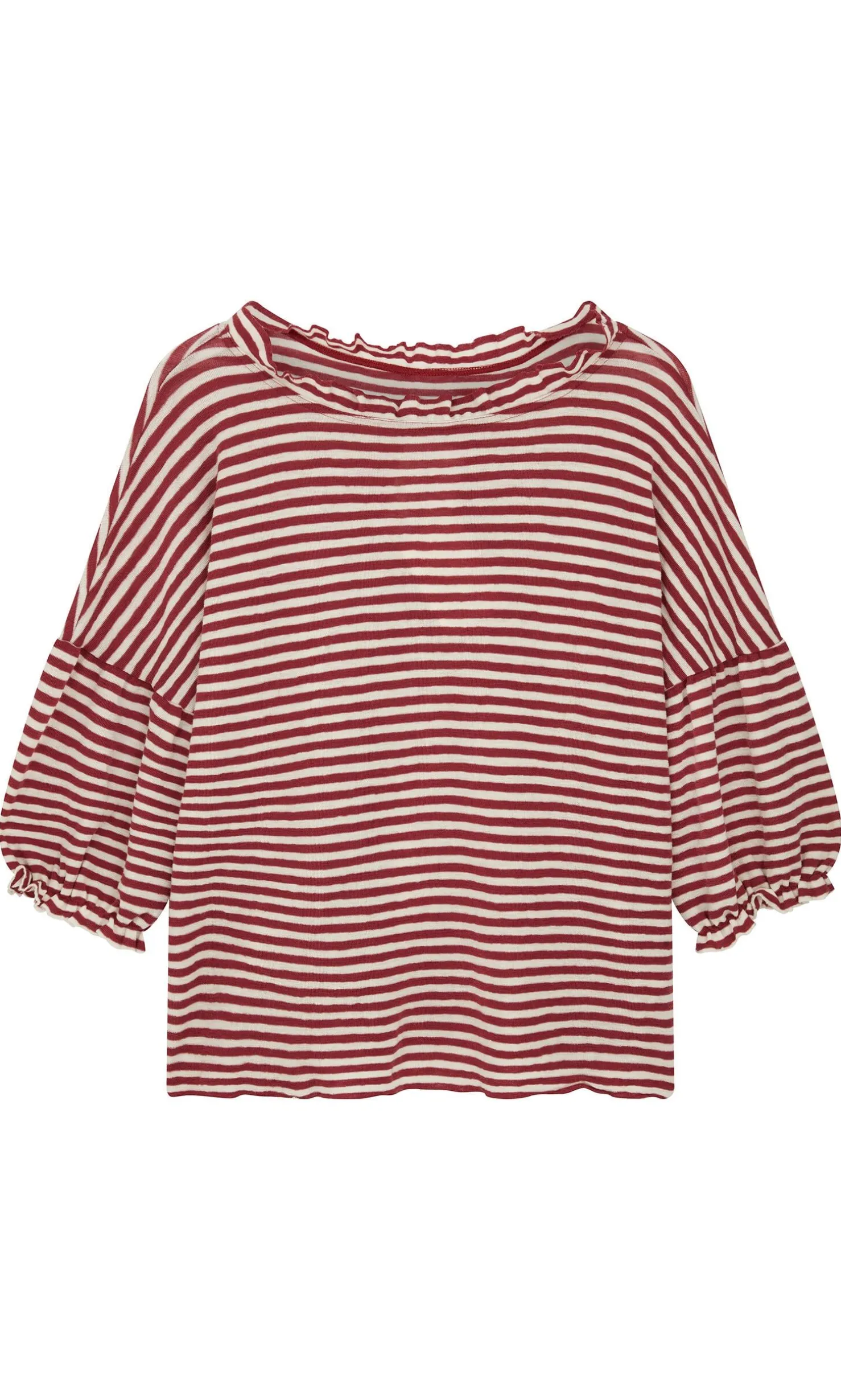 Ruffle Stripe Top