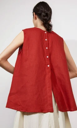Serena Top - Tomato Red