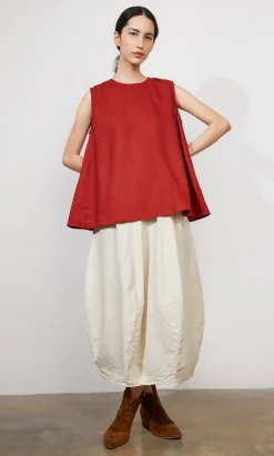 Serena Top - Tomato Red