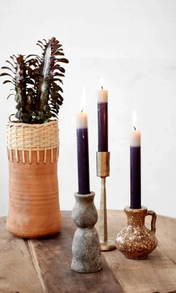 Stone Grey Candleholder