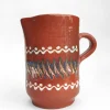 Tall Glazed Jug - Terracotta