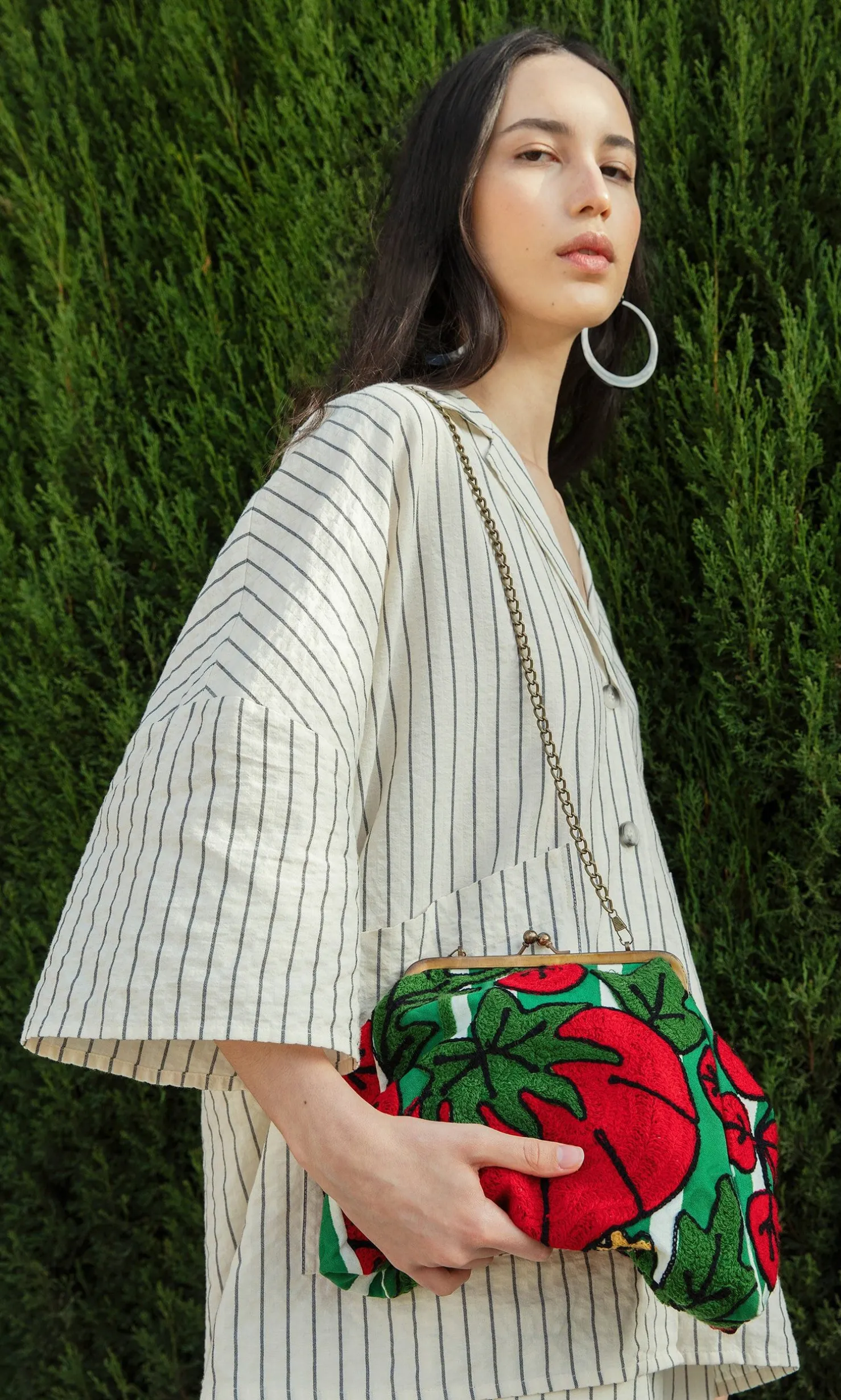 Tomato Clasp Bag