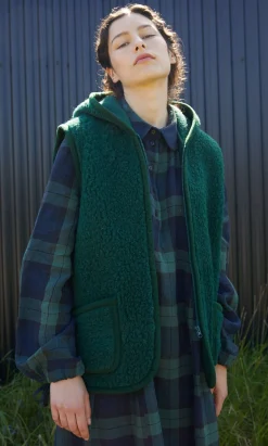 Wool Gilet - Bottle Green