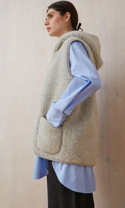 Wool Gilet - Light Grey