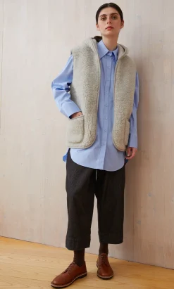 Wool Gilet - Light Grey