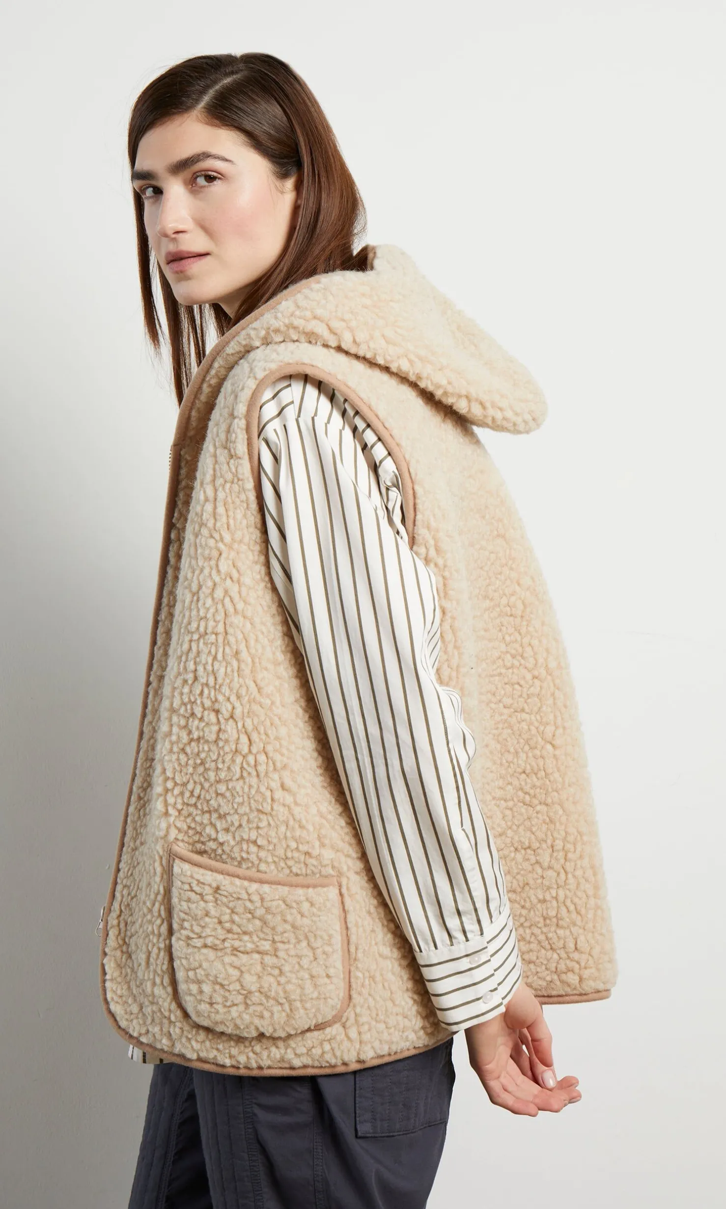 Wool Gilet - Natural