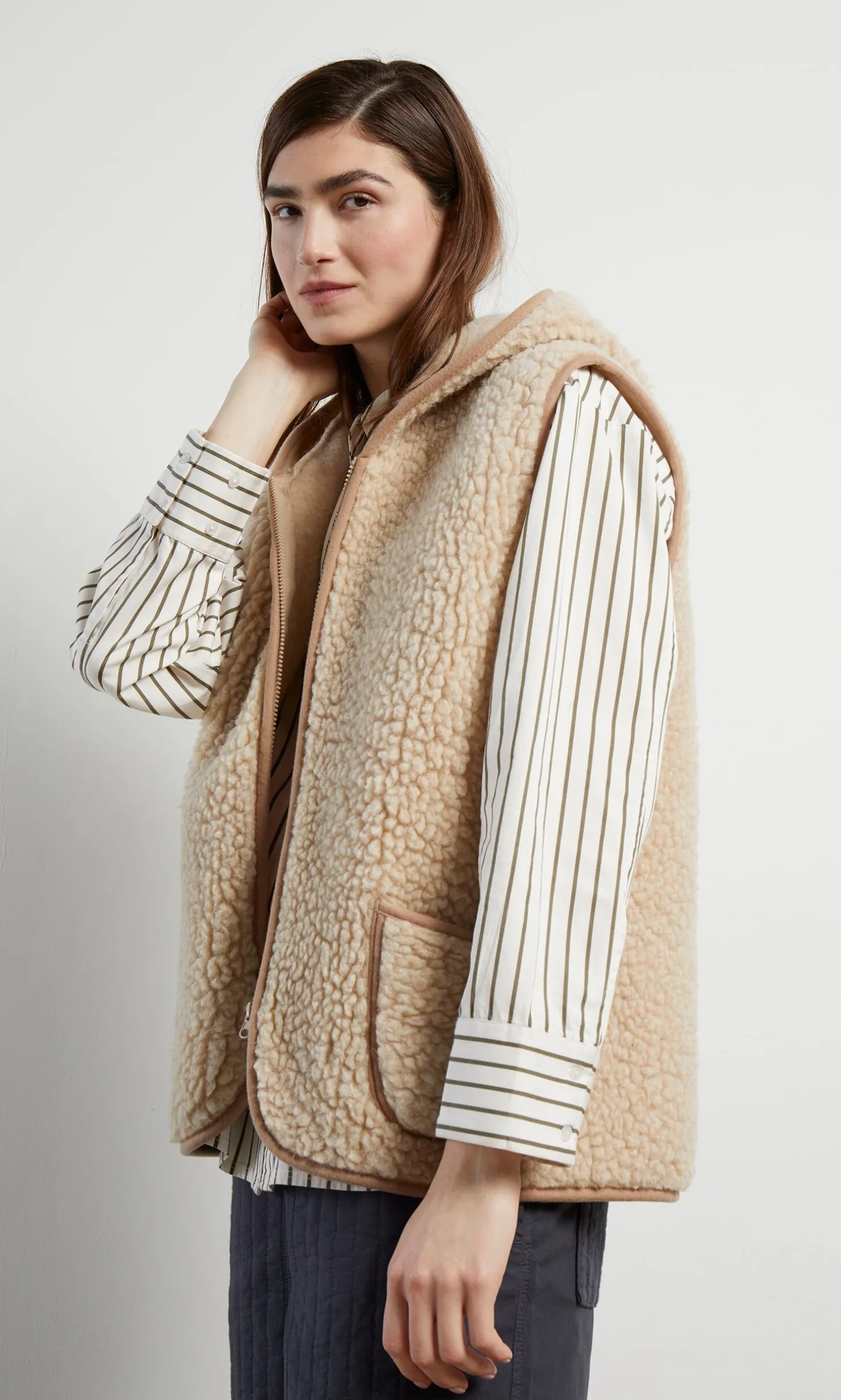 Wool Gilet - Natural