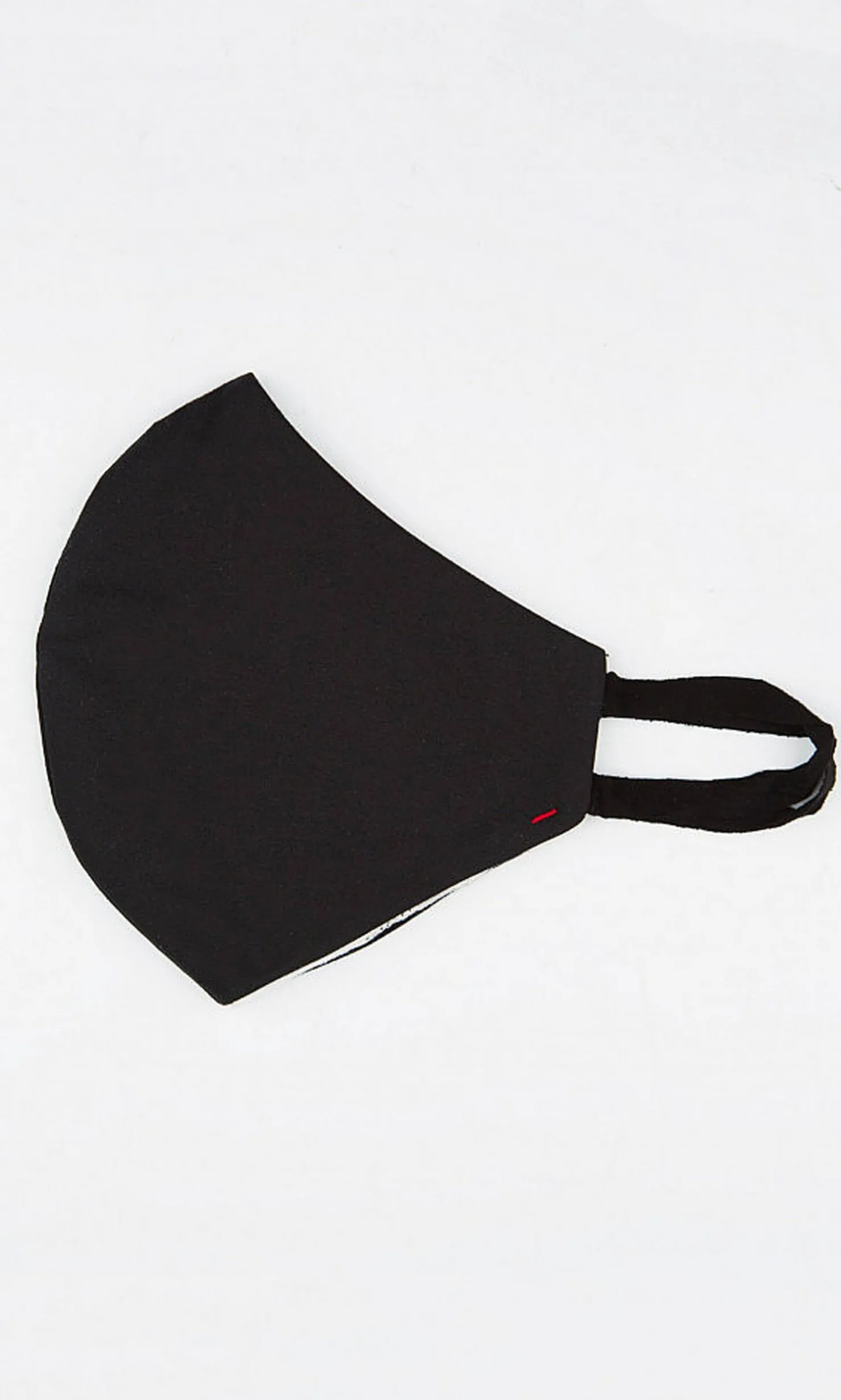 Xl Size Organic Linen Mask - Black